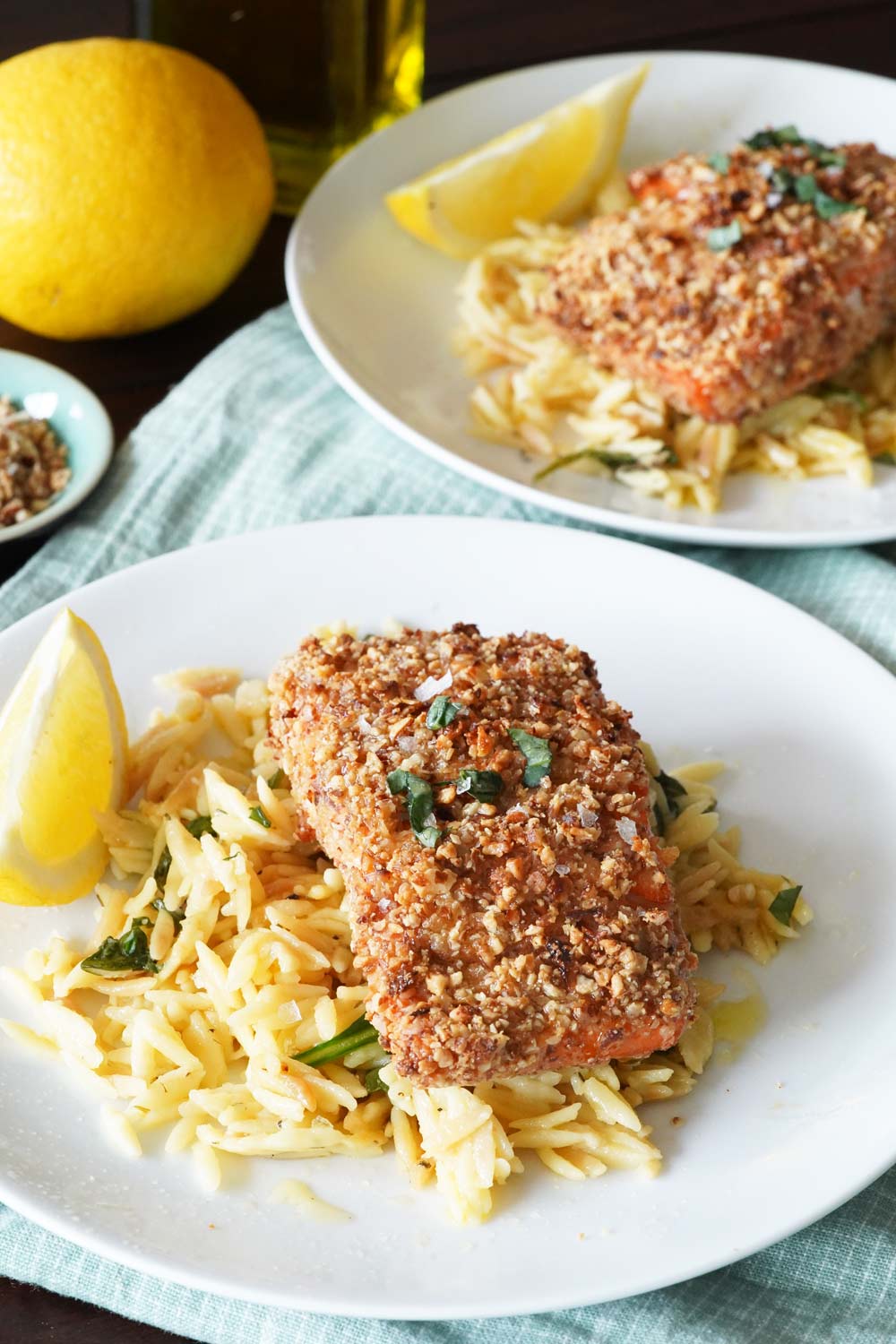 Almond crusted salmon