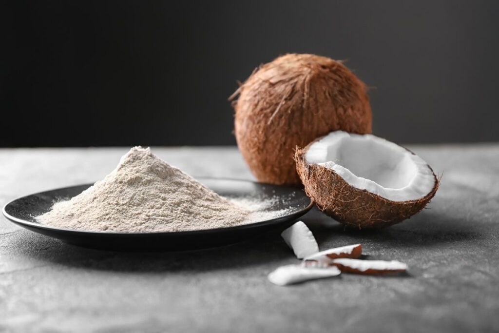 a coconut and coconut flour, almond flour substitutes