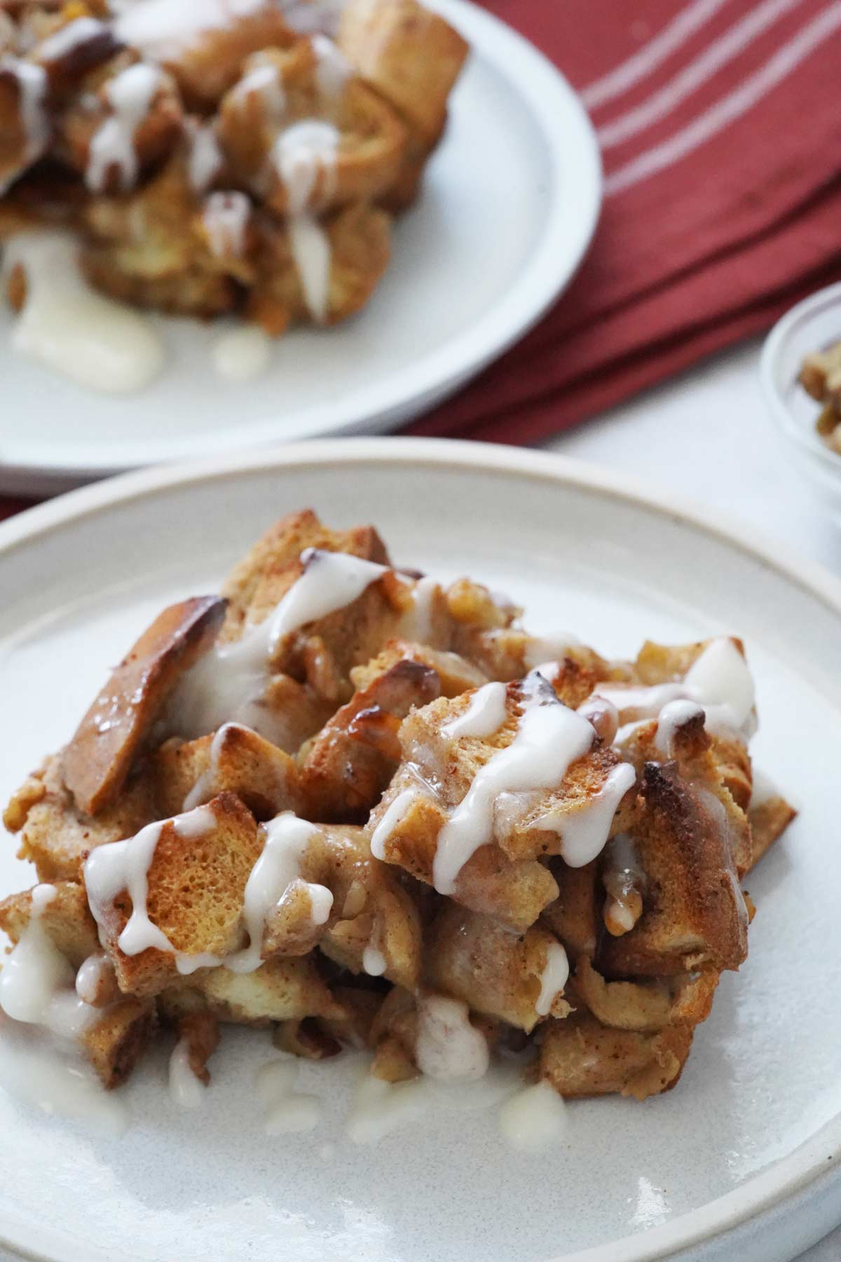 cinnamon roll bread pudding