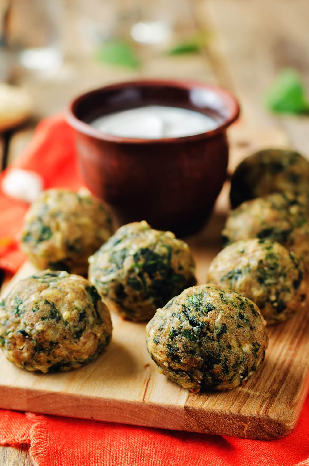 low carb spinach balls