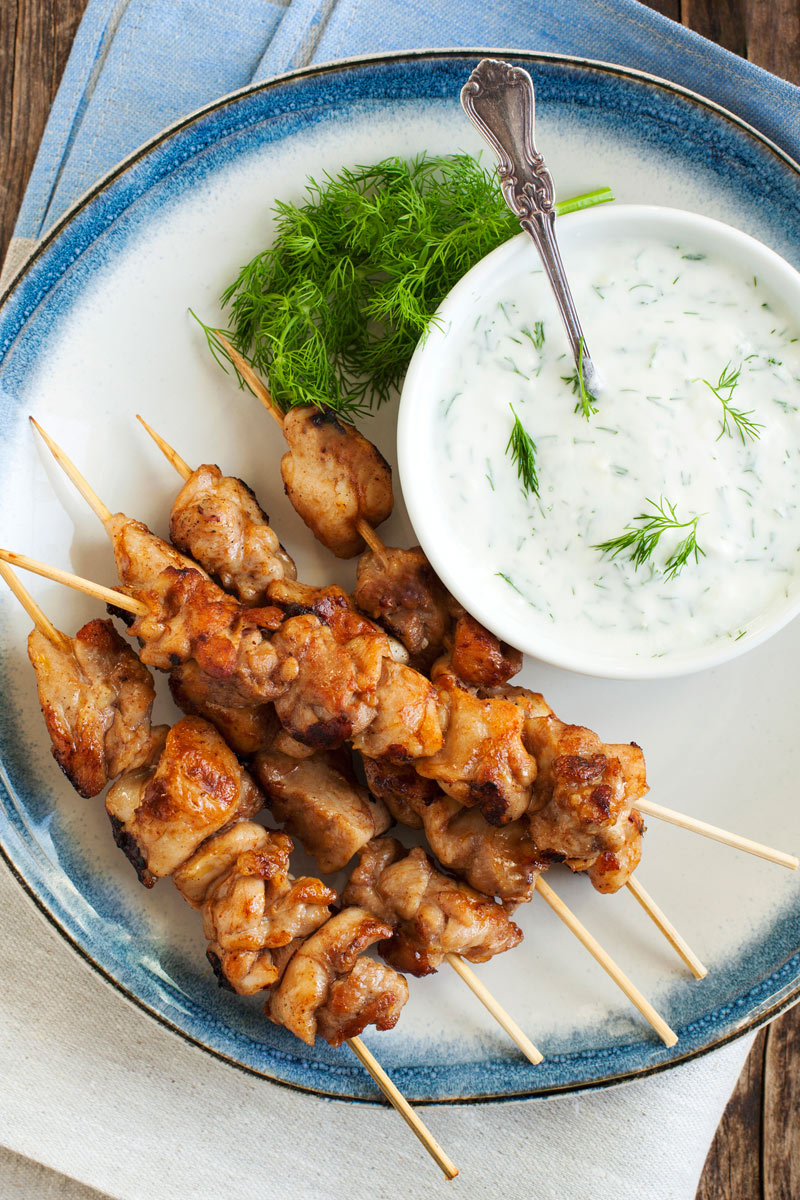 Mediterranean Grilled Chicken Skewers