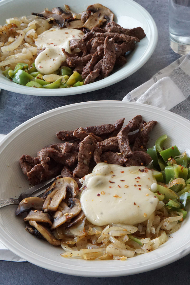 Philly Cheesesteak Bowls