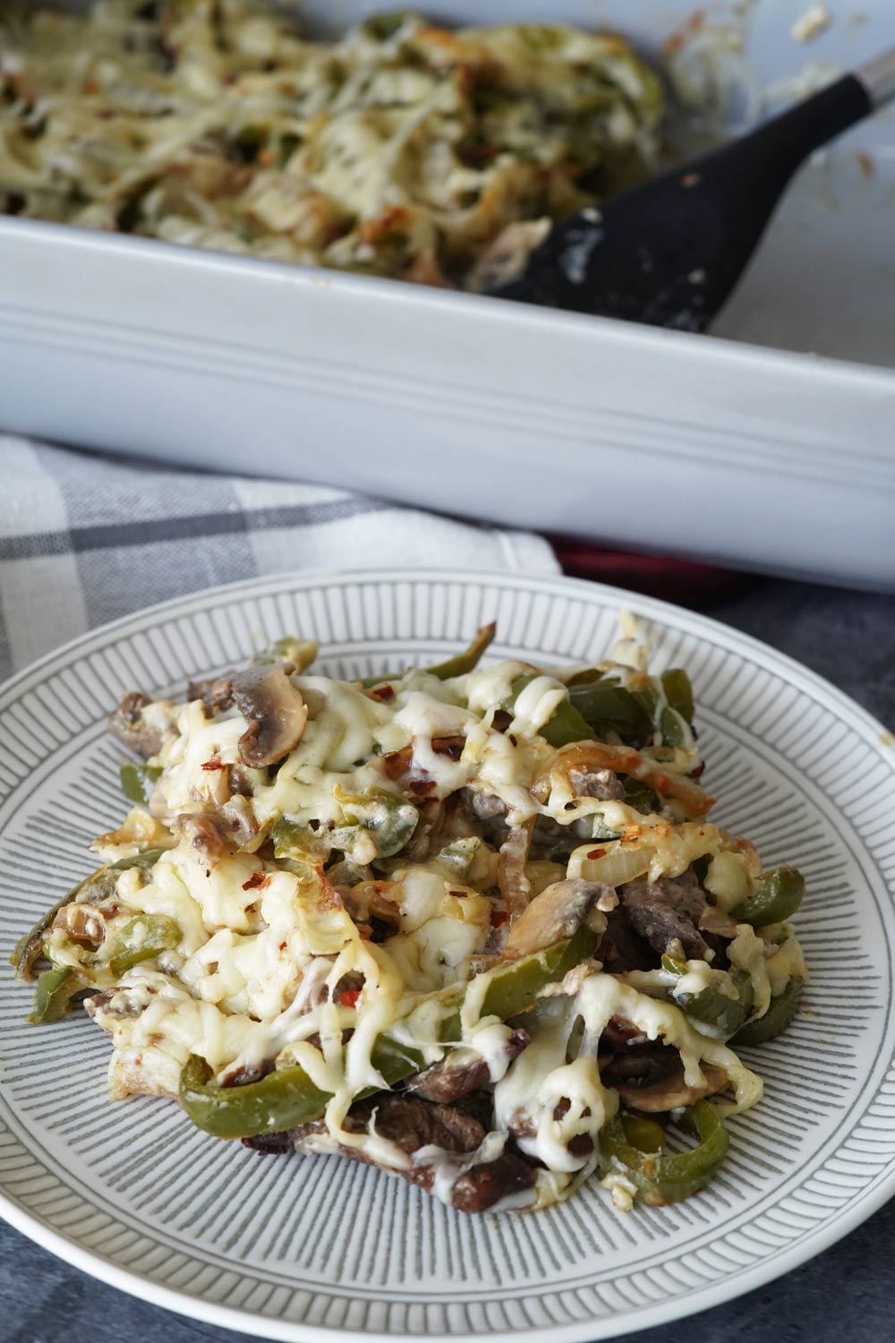 Philly cheesesteak casserole