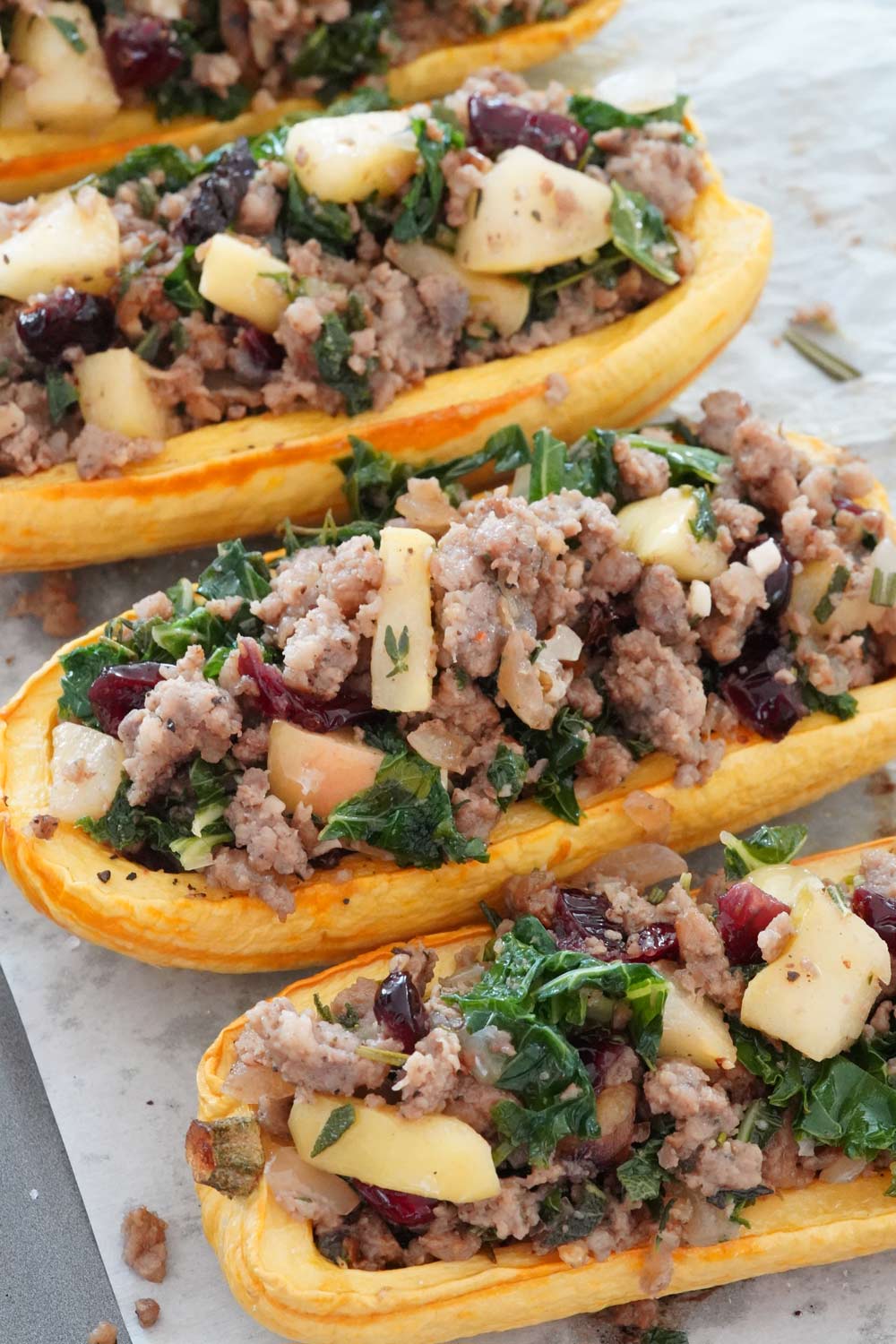 sausage stuffed delicata squash