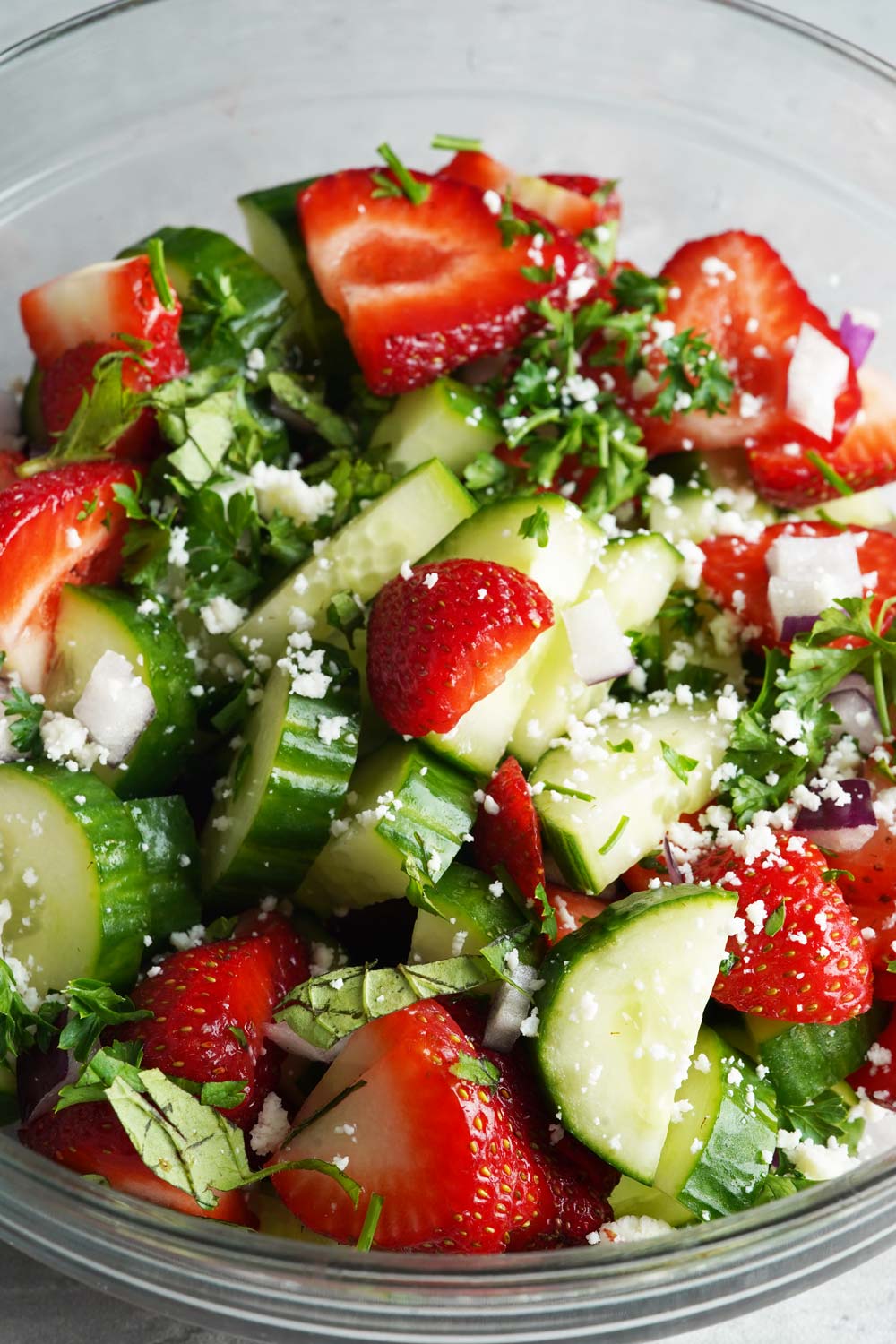 strawberry cucumber salad