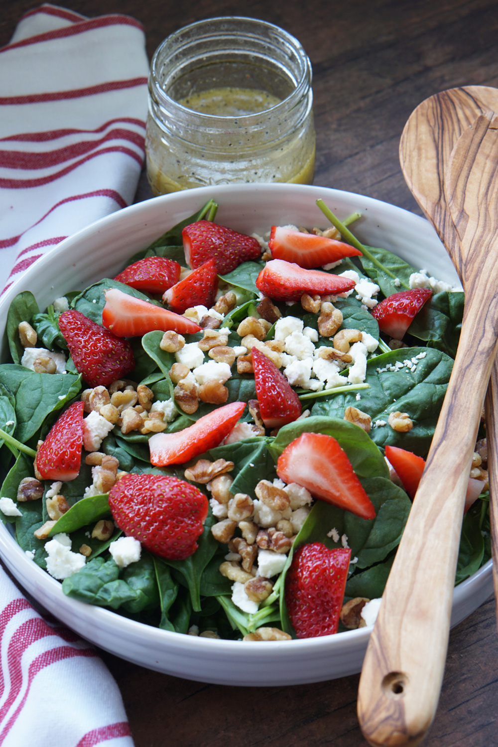 strawberry spinach salad