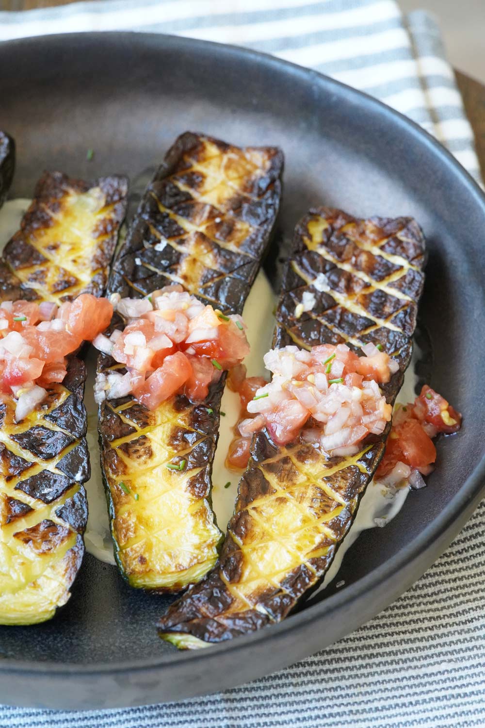 Zucchini with salsa, Thomas Keller's Zucchini Recipe